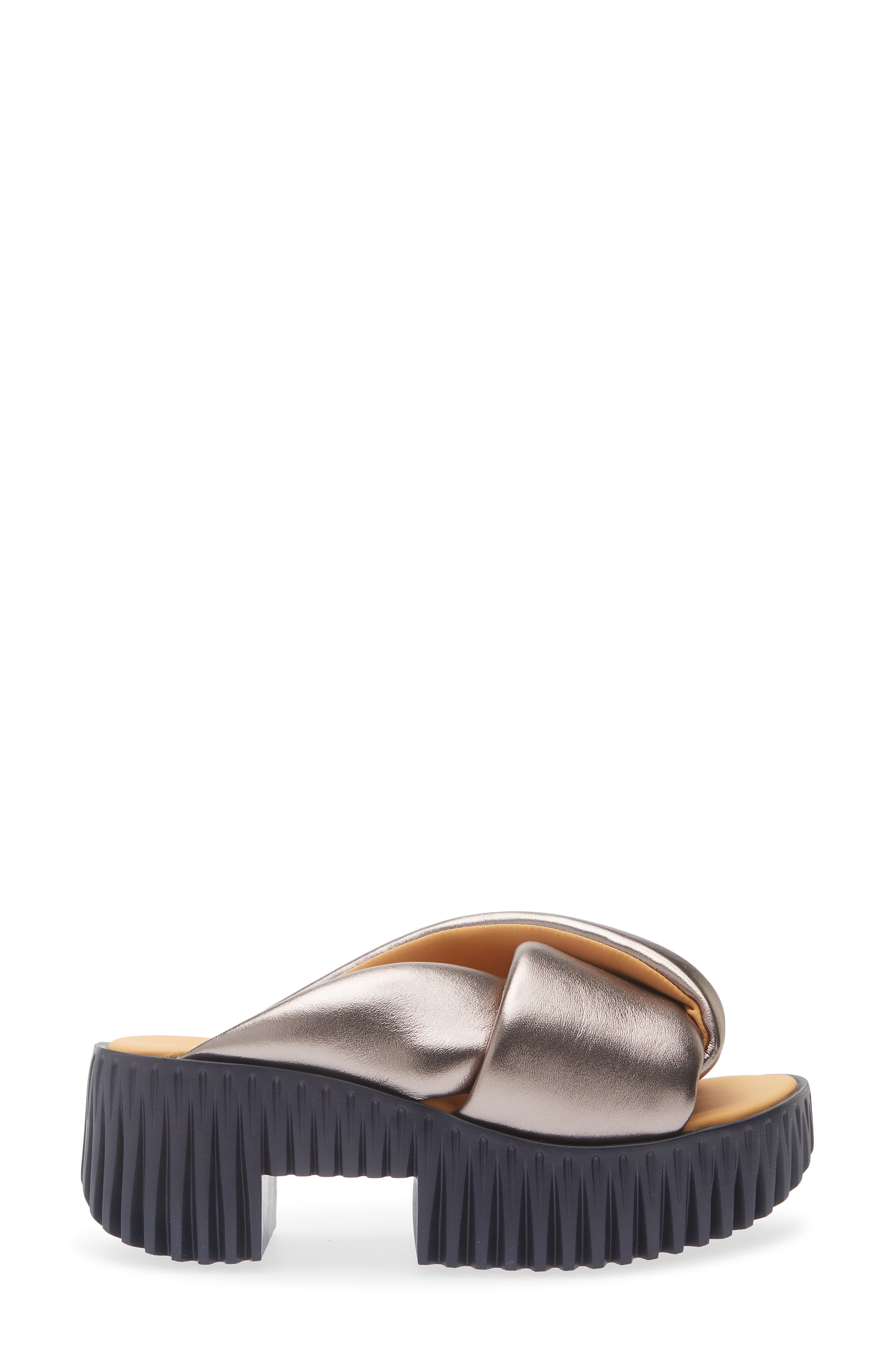 Plia Anda Platform Sandal, Alternate, color, GUN METAL