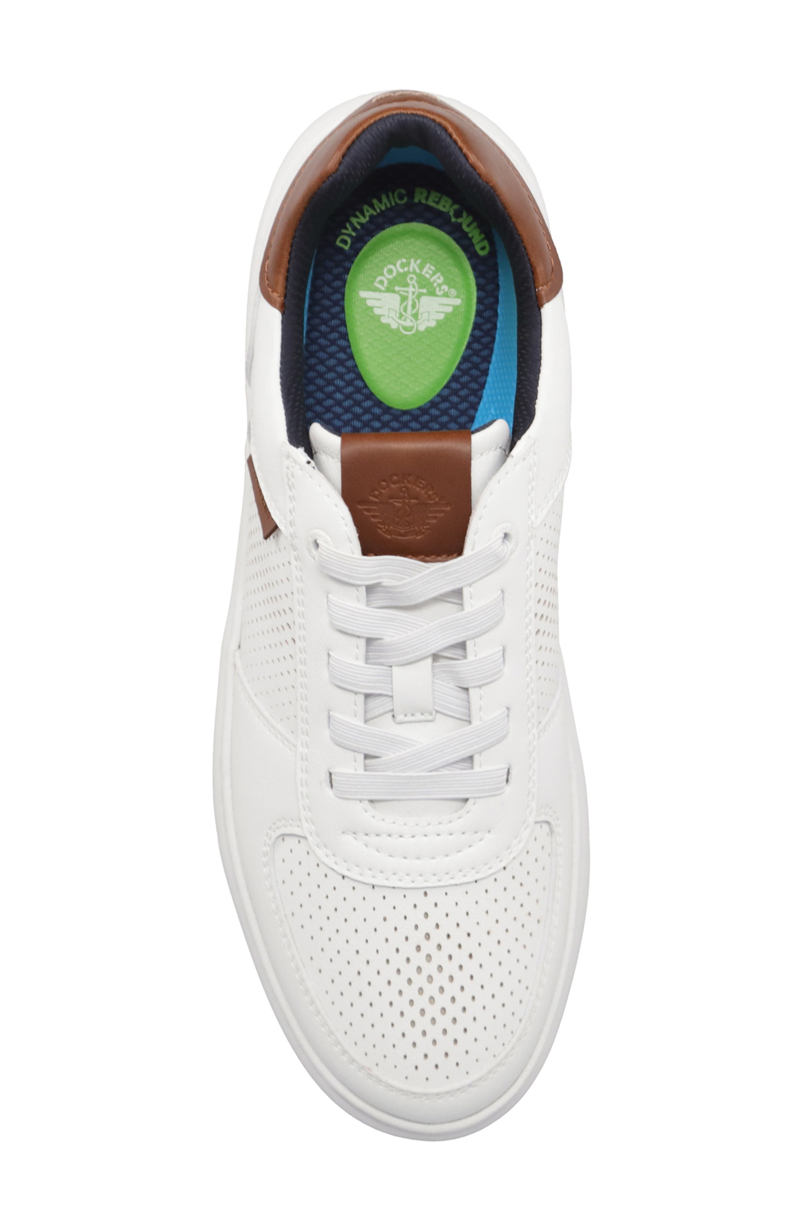 Voyage Faux Leather Sneaker, Alternate, color, WHITE