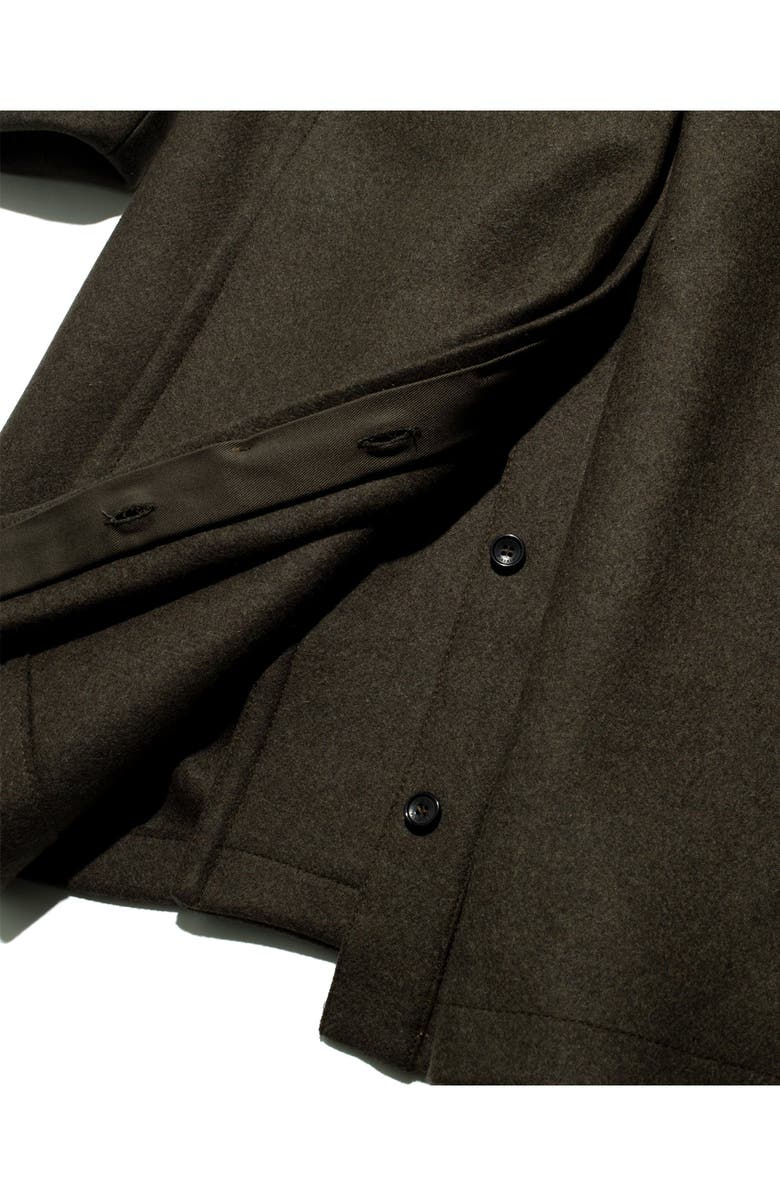 Fortela Balbo Double-Breasted Wool Coat, Alternate, color, Green