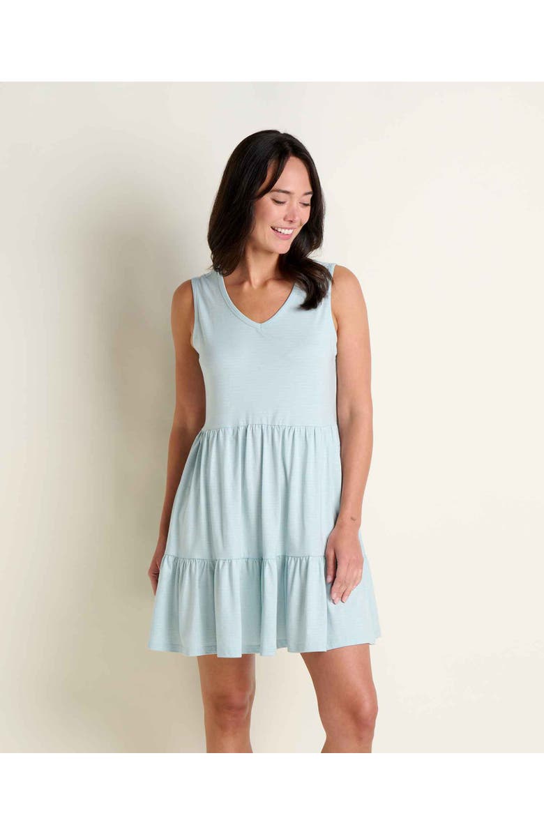 Toad & Co Marley Tiered Tank Dress, Main, color, Skyway Pattern