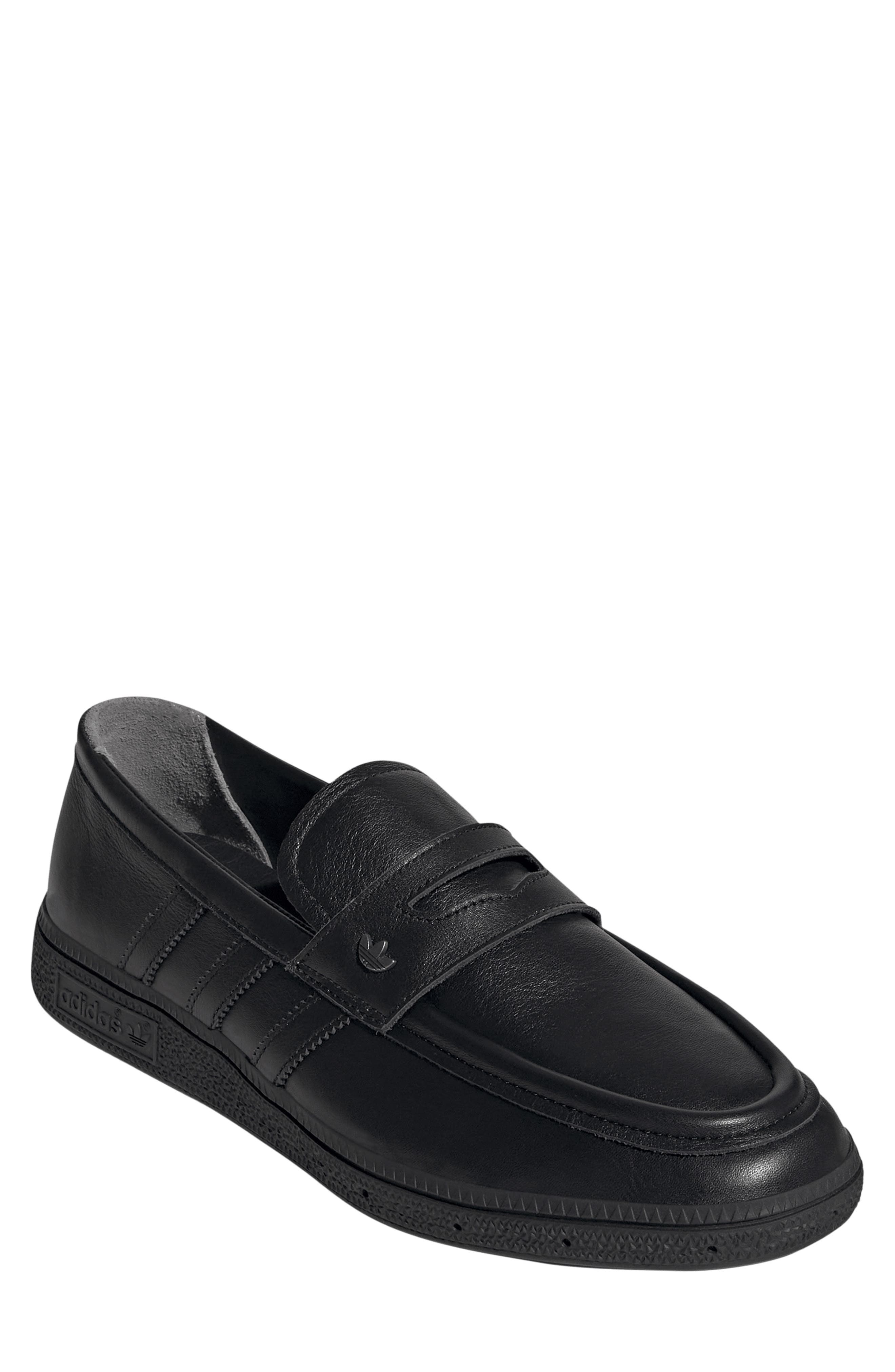 Handball Spezial Premium Loafer, Main, color, BLACK/ BLACK/ GREY