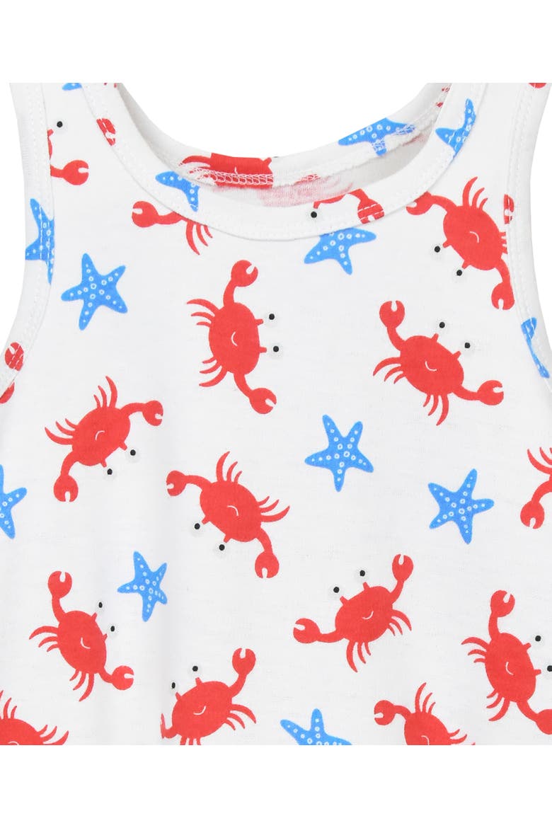 Sleeveless Hi Lo Nightgown, Alternate, color, Crab & Starfish