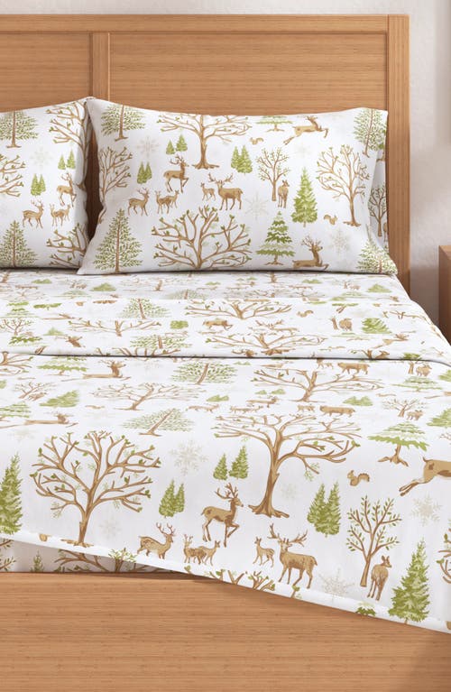 Woven & Weft Animal Lodge Cotton Flannel Sheet Set