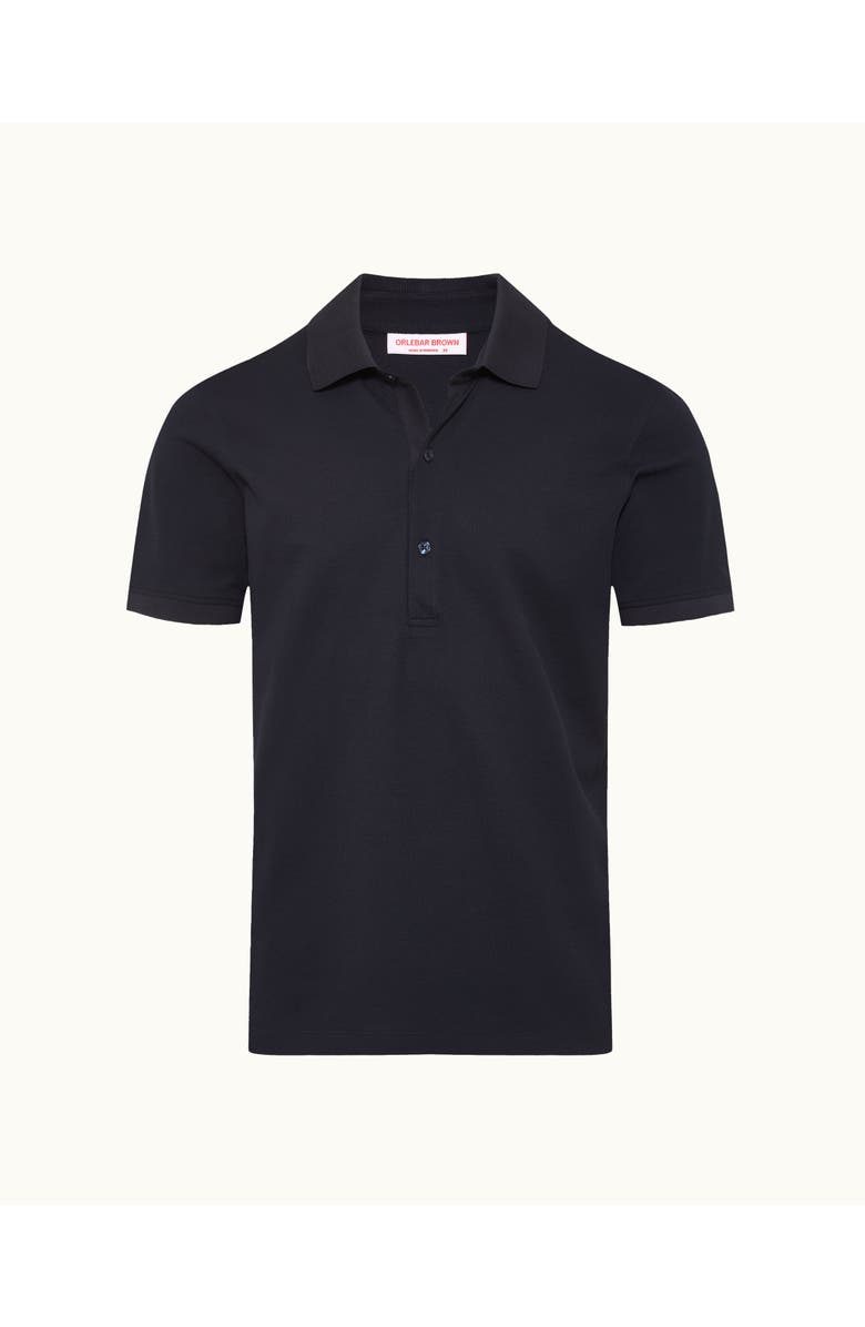 Orlebar Brown Bruno Pique Classic Fit Pique Polo, Main, color, Night Iris