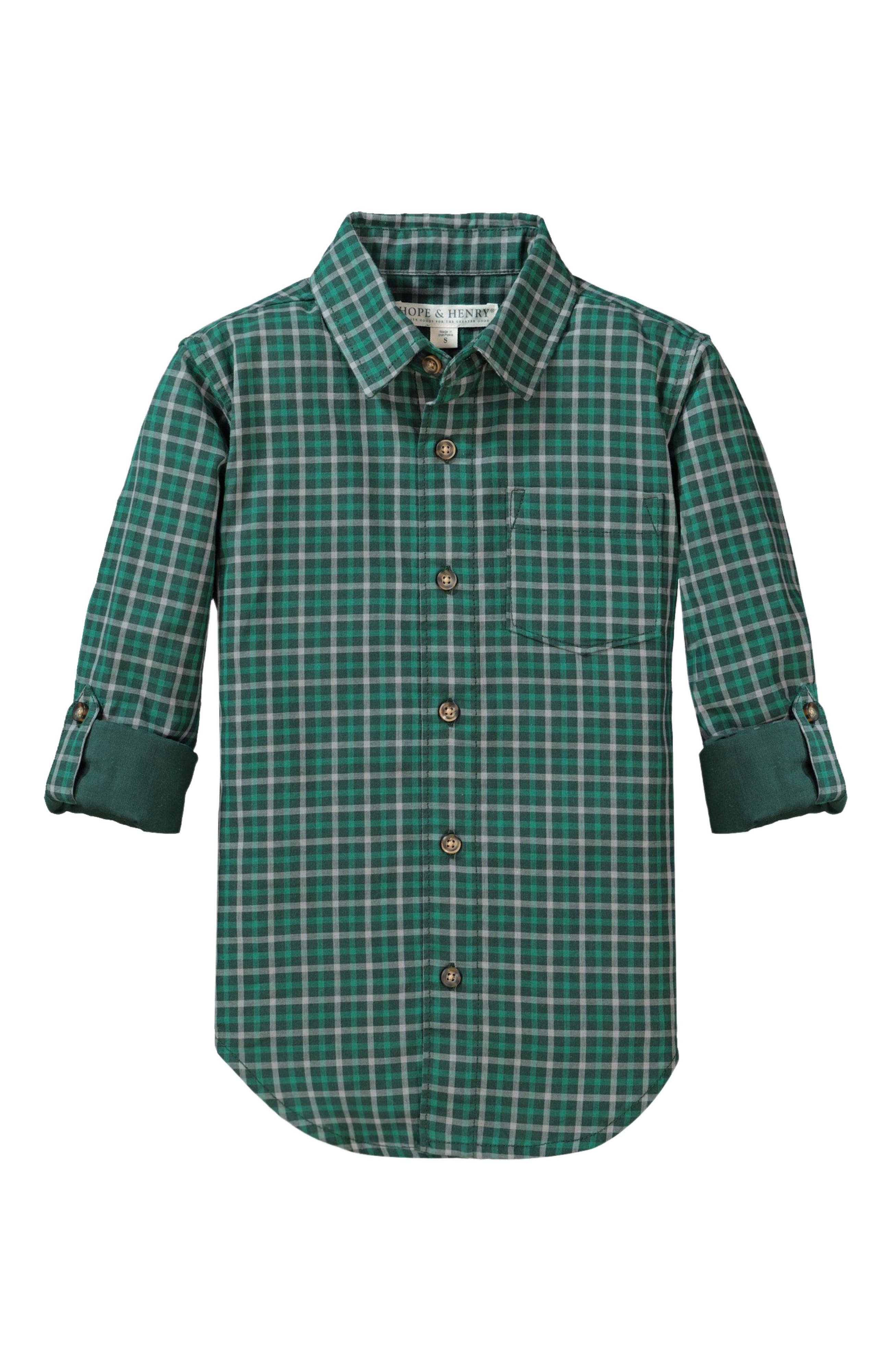 selected Green and Grey Check