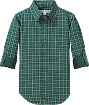 Hope & Henry Baby Boys' Convertible Double Weave Button Down Shirt, Infant