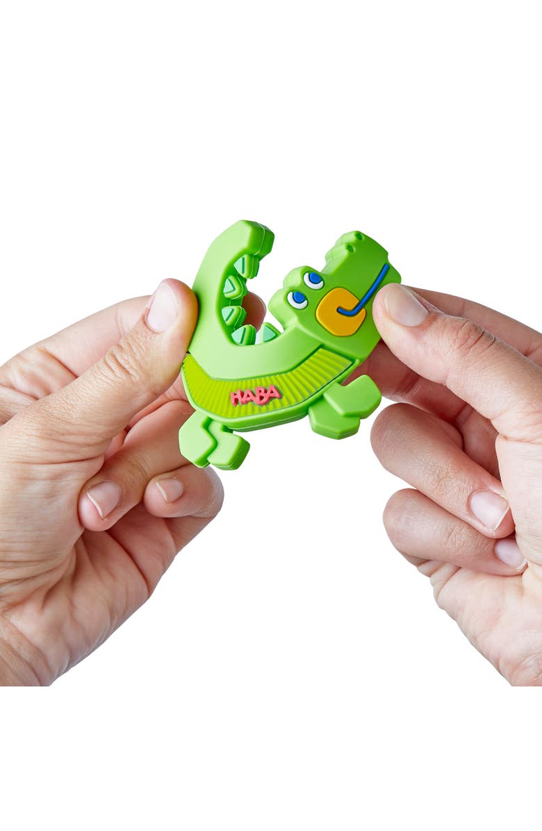 HABA Crocodile Silicone Teething and Grasping Baby Toy, Alternate, color, 