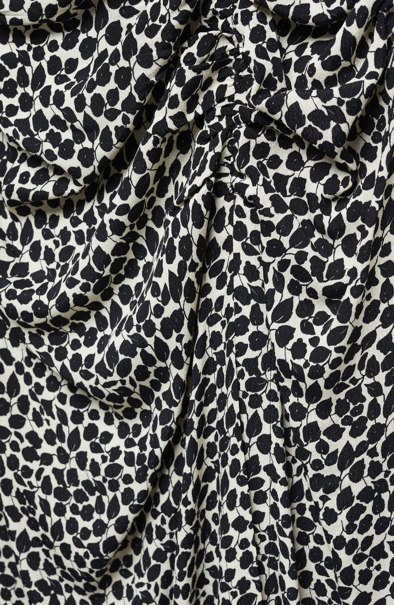 MANGO Print Faux Wrap Midi Skirt, Alternate, color, 