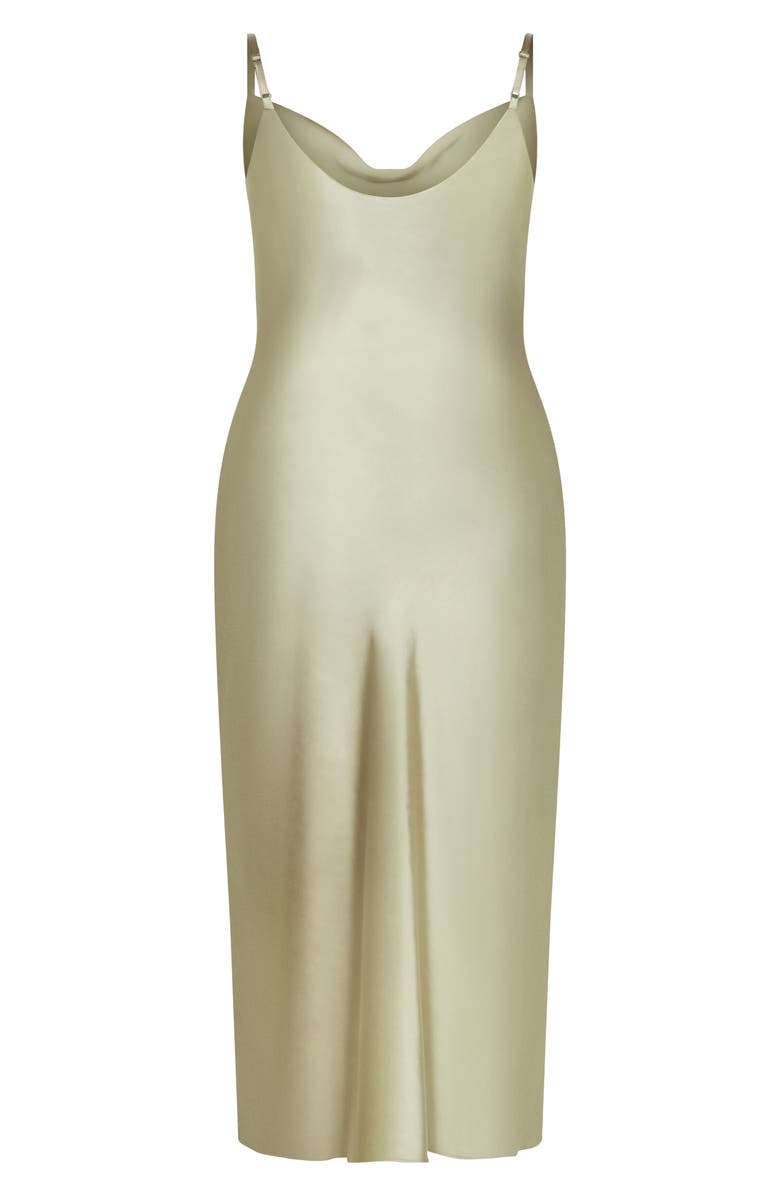 City Chic Selena Satin Slipdress, Alternate, color, 