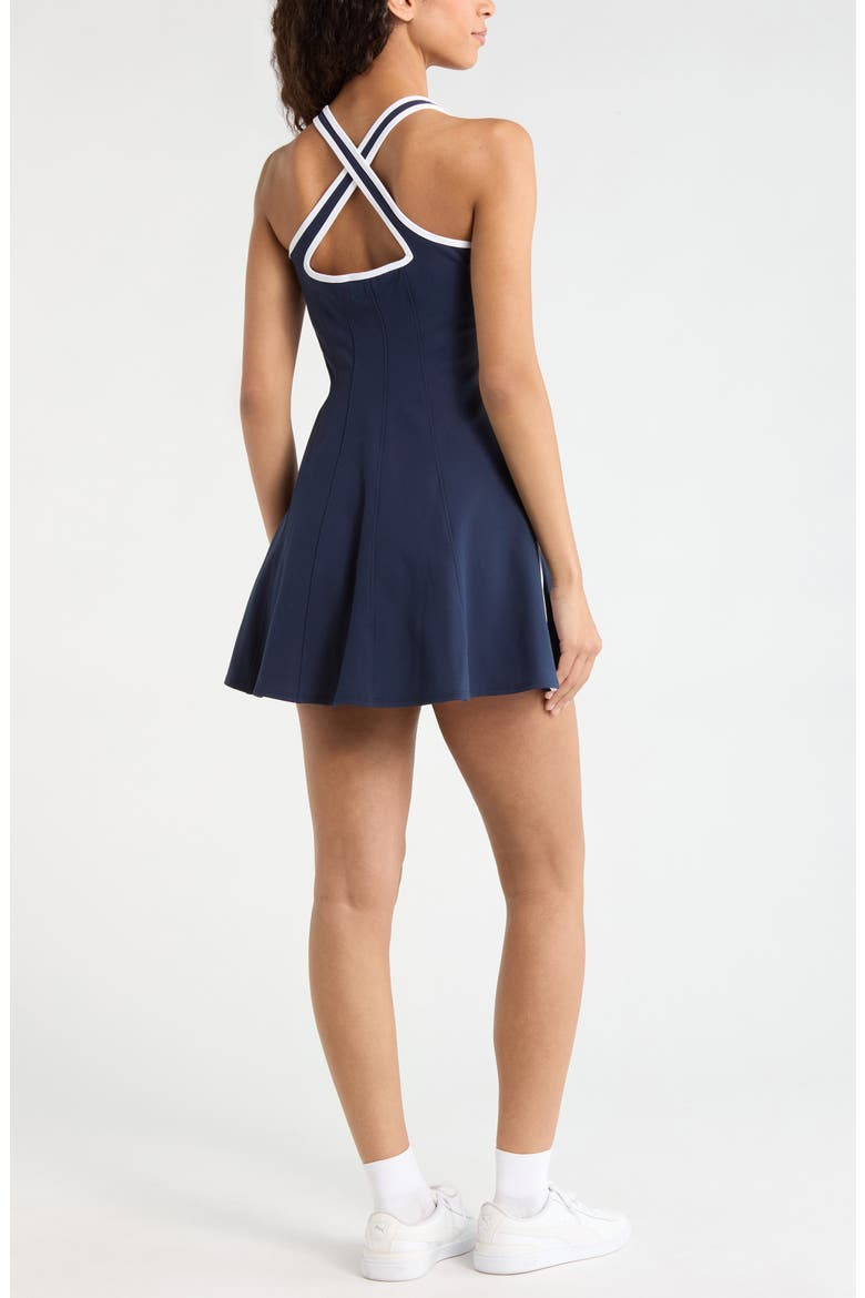 Serene Contrast Sport Dress, Alternate, color, NAVY SAPPHIRE