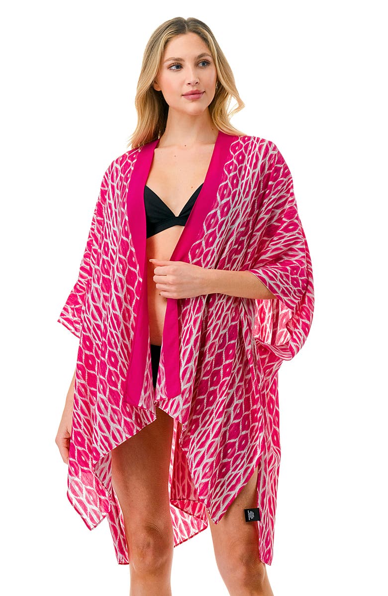 MARCUS ADLER Abstract Duster, Alternate, color, Pink