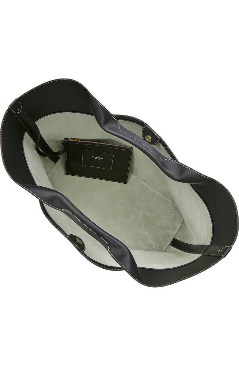 McQueen The Large Bow Leather Tote Bag, Alternate, color,