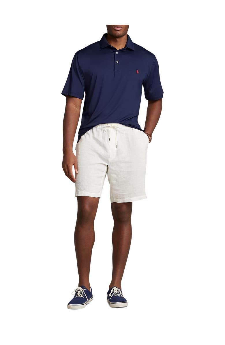 Polo Ralph Lauren Big & Tall Prepster Linen Shorts, Alternate, color, Deckwash White