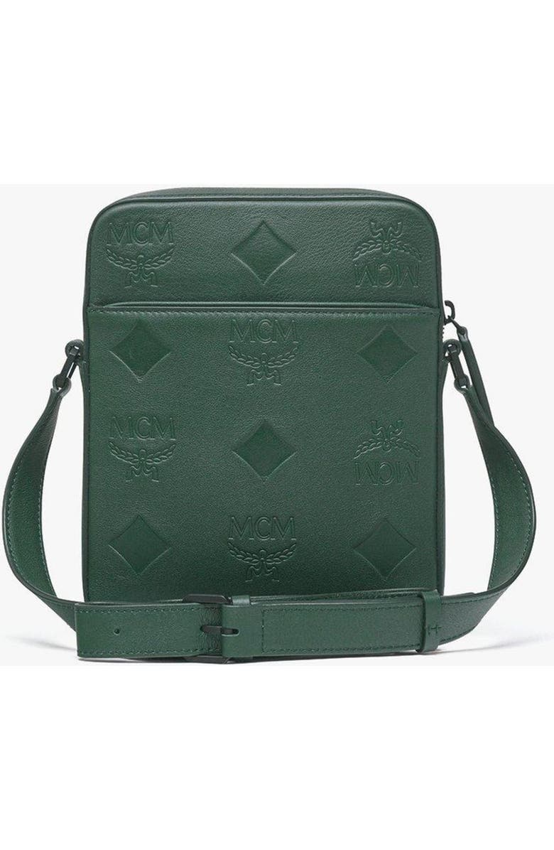 MCM Klassik Crossbody in Maxi Monogram Leather, Alternate, color, Green