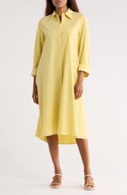 TWP Jennys Long Sleeve Cotton Shirtdress