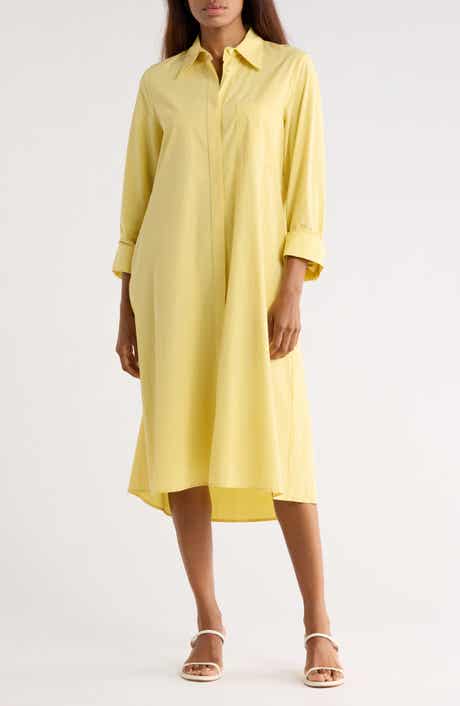 TWP Jennys Long Sleeve Cotton Shirtdress