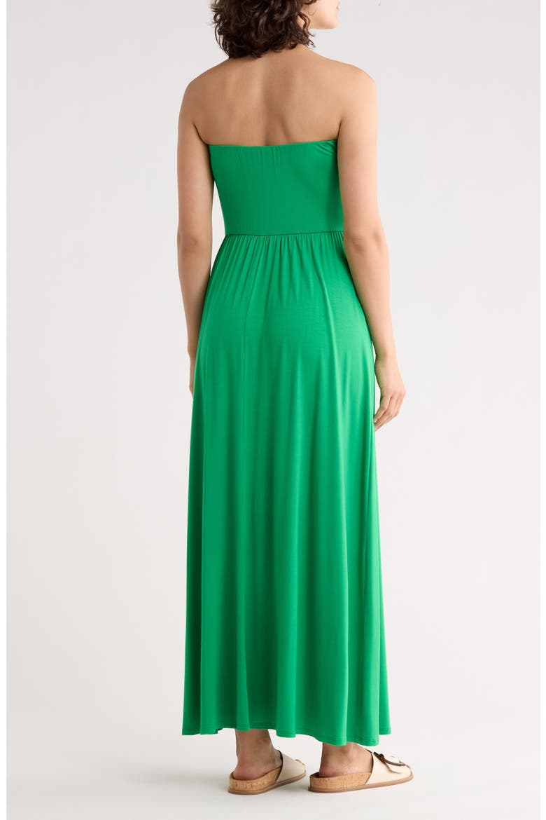 West Kei Strapless Dress, Alternate, color, KELLY GREEN