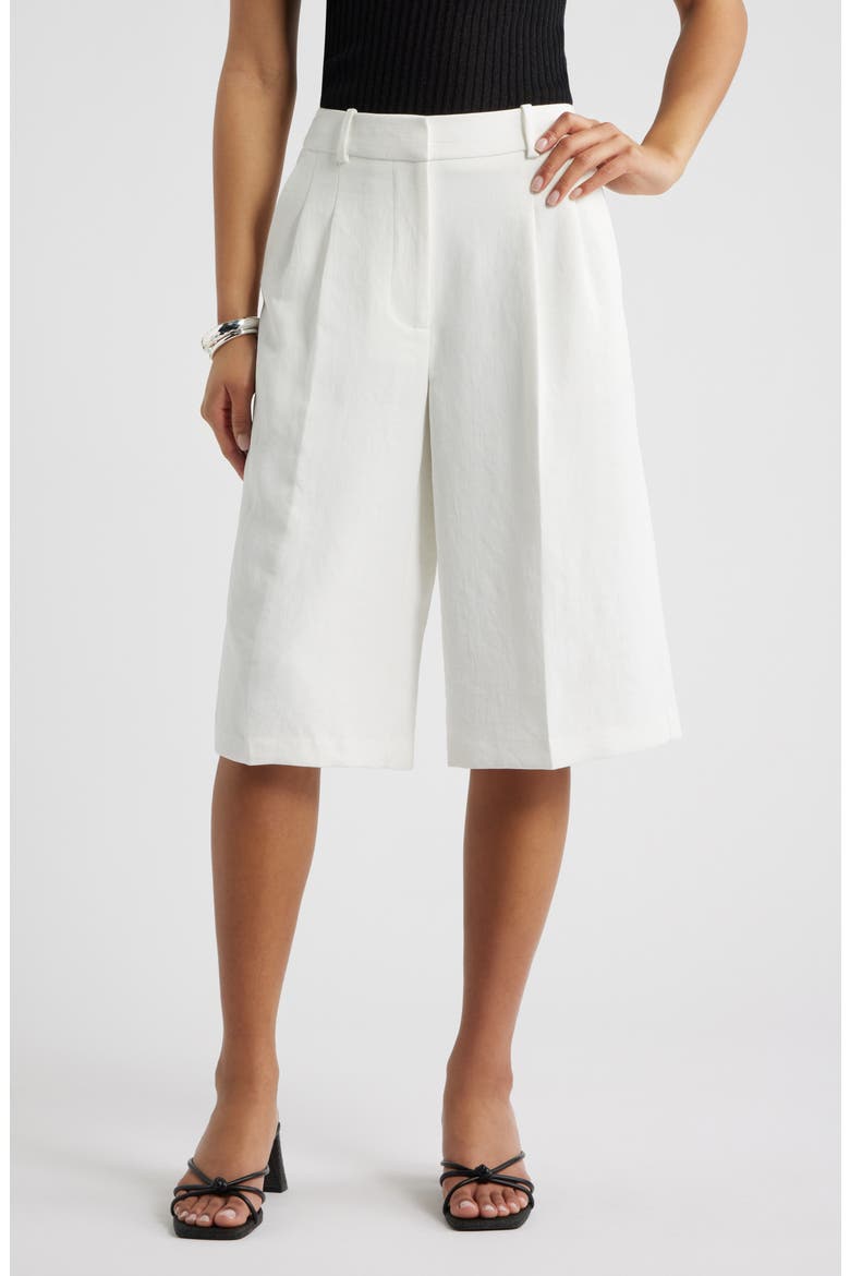 Curator Crepe Culottes, Main, color, IVORY