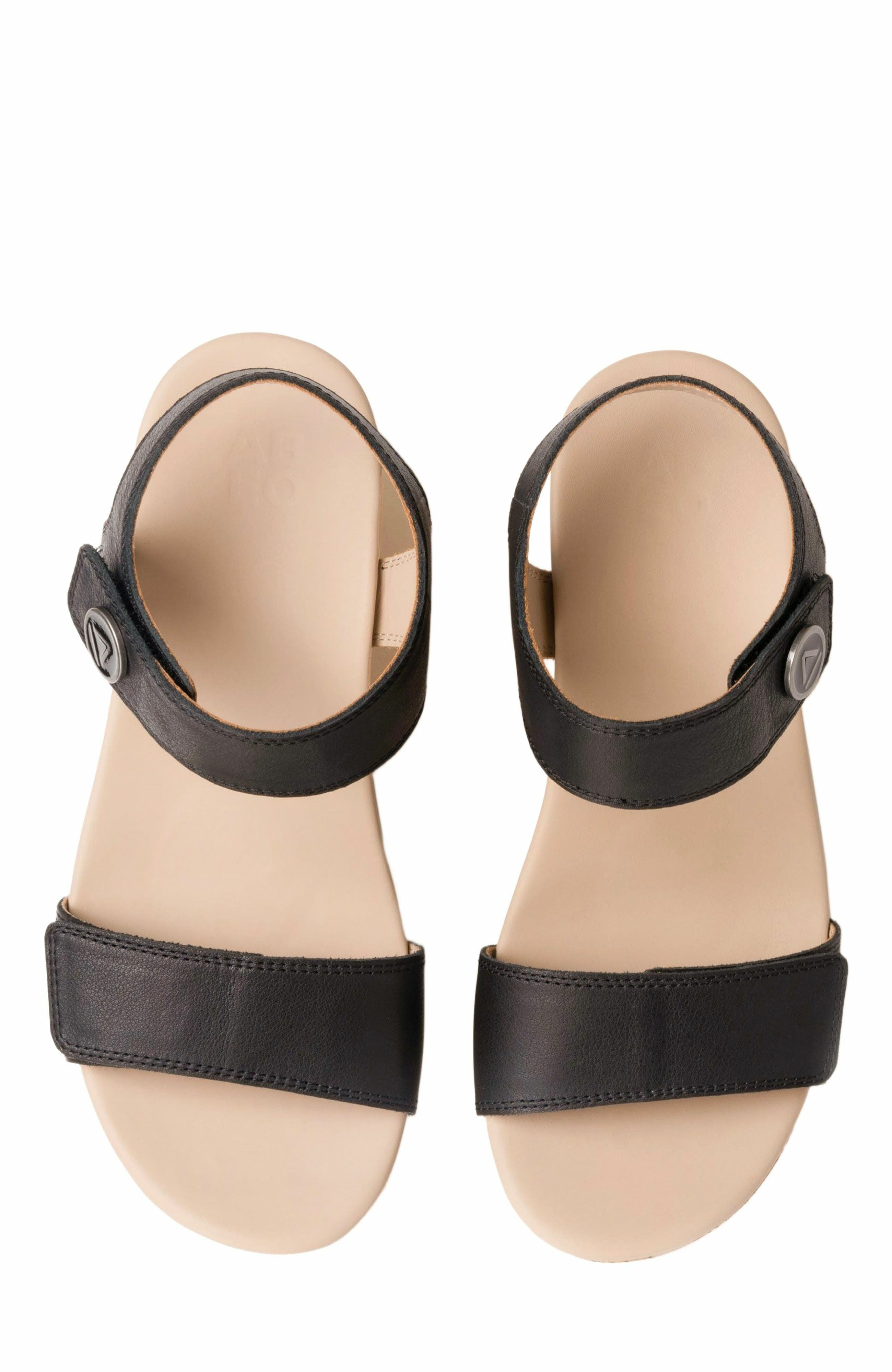 ABEO Riviera Strap Sandal, Alternate, color, Black - Metatarsal