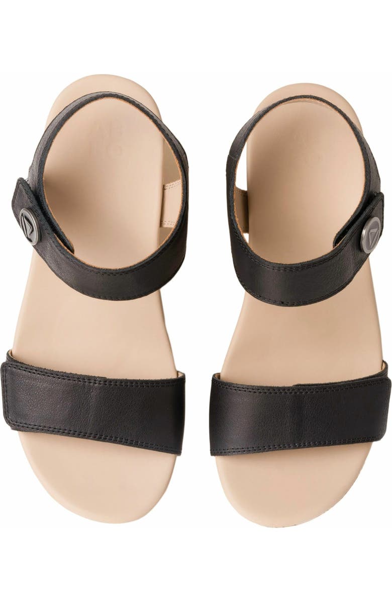 ABEO Riviera Strap Sandal, Alternate, color, Black - Metatarsal