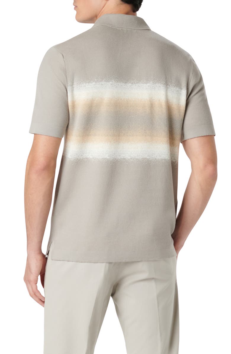 Bugatchi Cotton & Silk Polo, Alternate, color, Willow