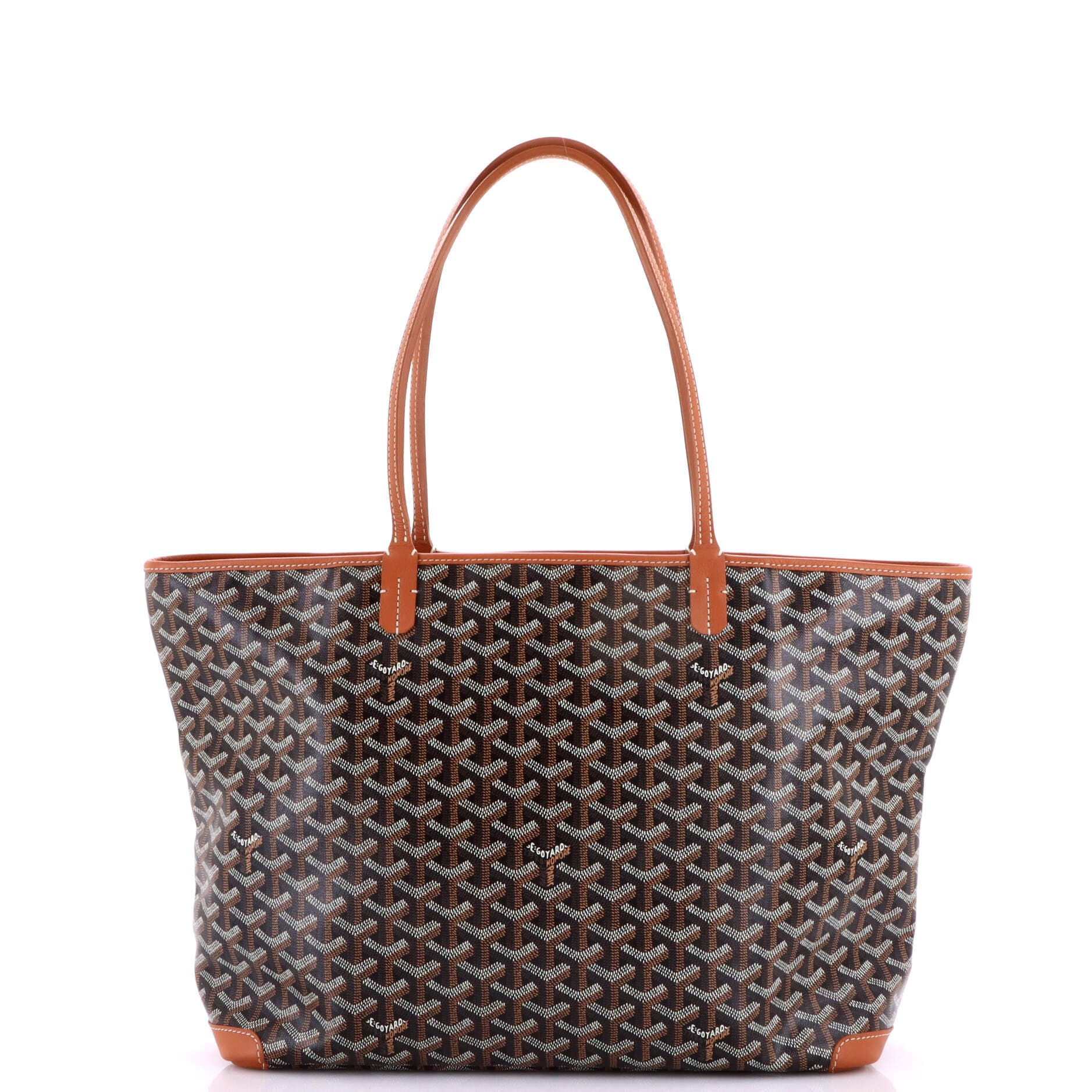 Pre-Owned Goyard Artois Tote Coated Canvas MM, Alternate, color, Brown