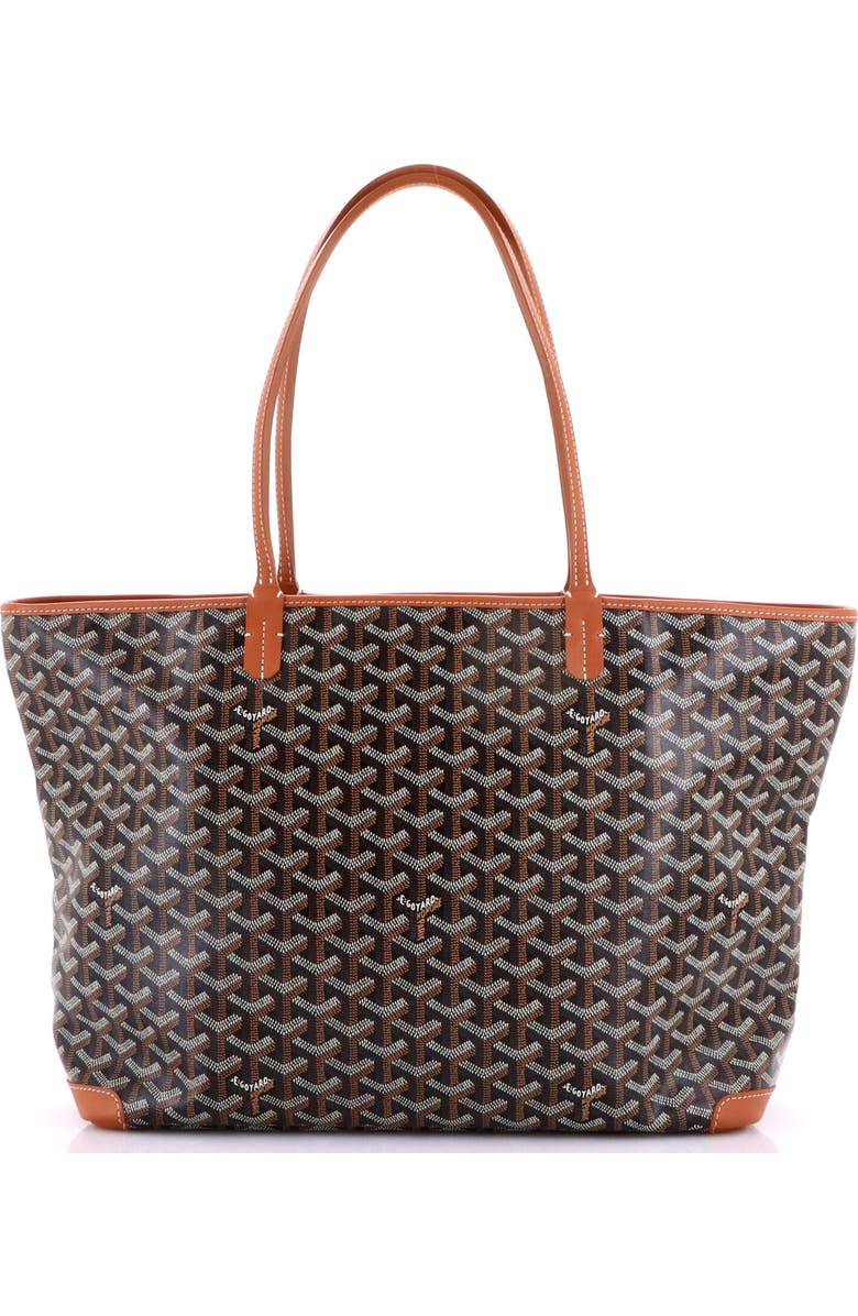 Pre-Owned Goyard Artois Tote Coated Canvas MM, Alternate, color, Brown