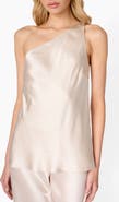 CAMI NYC Lumi One-Shoulder Silk Camisole