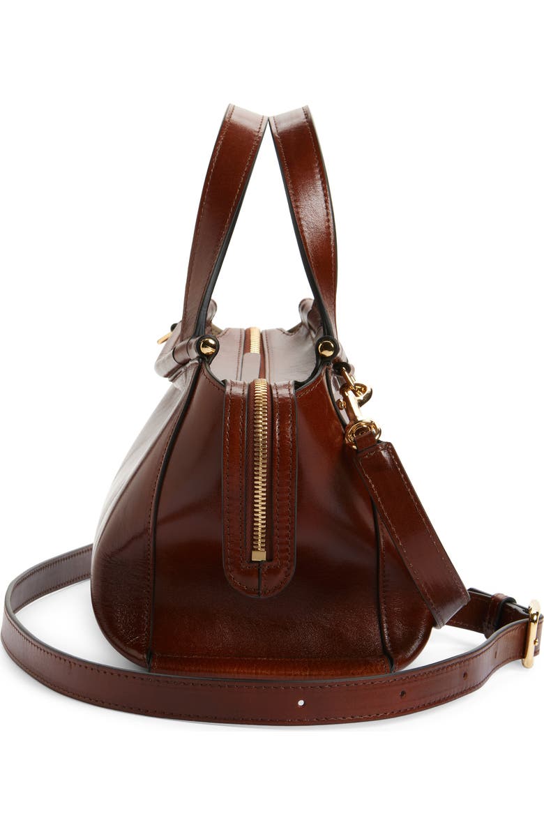 Wandler Ida Leather Top Handle Bag, Alternate, color, Palissander Glaze 1775