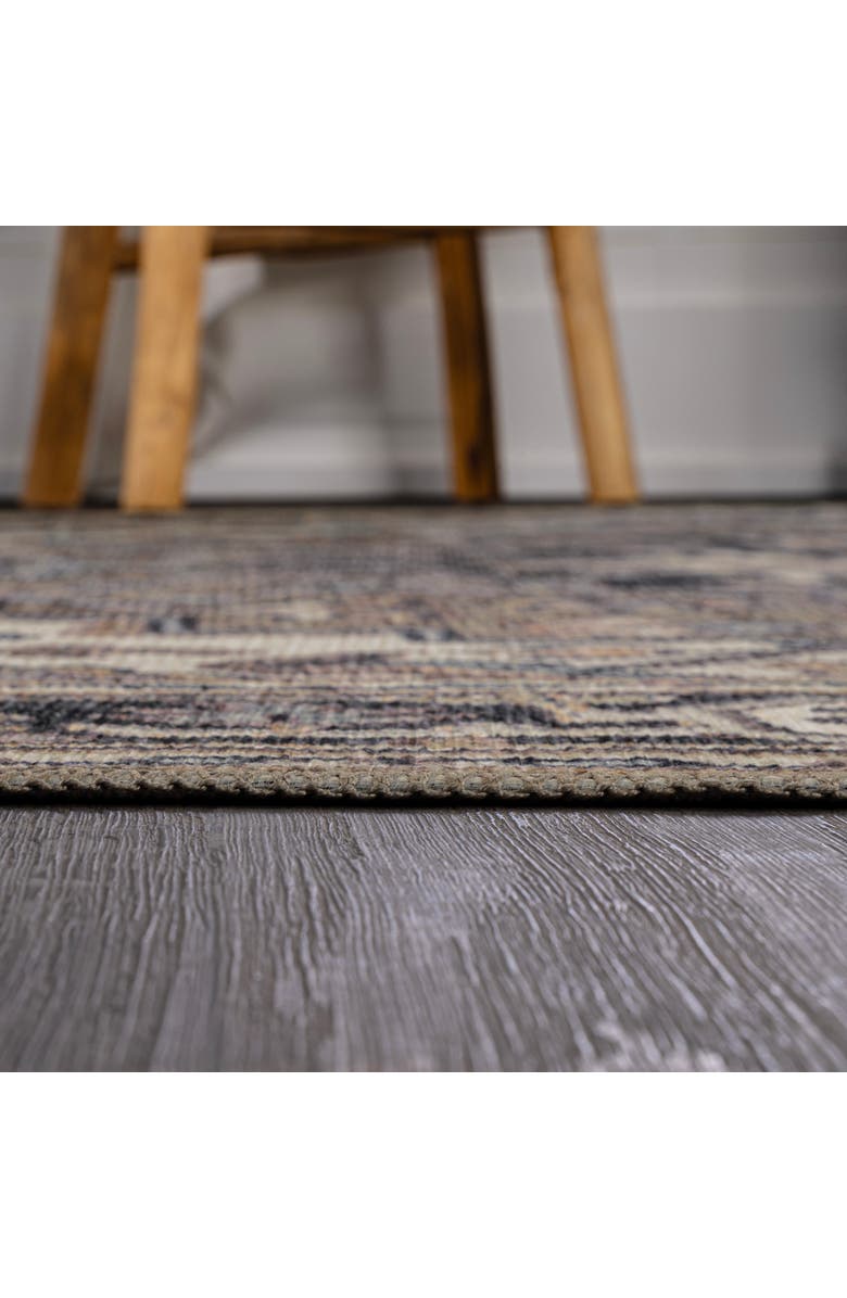 JONATHAN Y Cirali Ornate Large Medallion Machine-Washable Area Rug, Alternate, color, Green/Navy/Cream