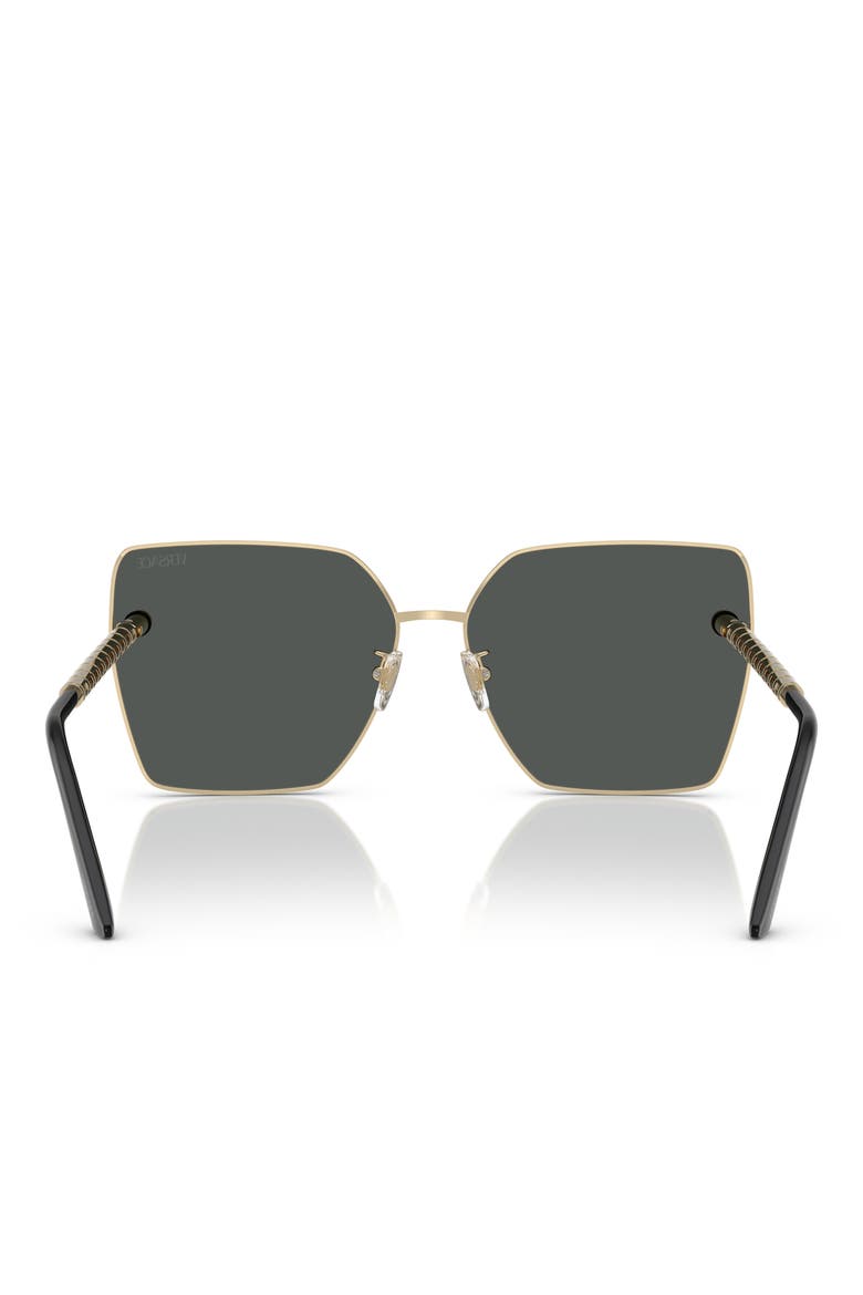63mm Oversize Square Sunglasses, Alternate, color, PALE GOLD