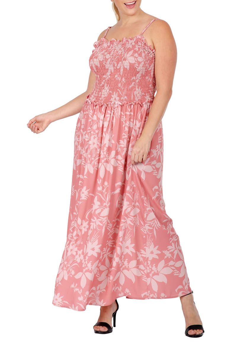 Floral Maxi Sundress, Alternate, color, FLORAL