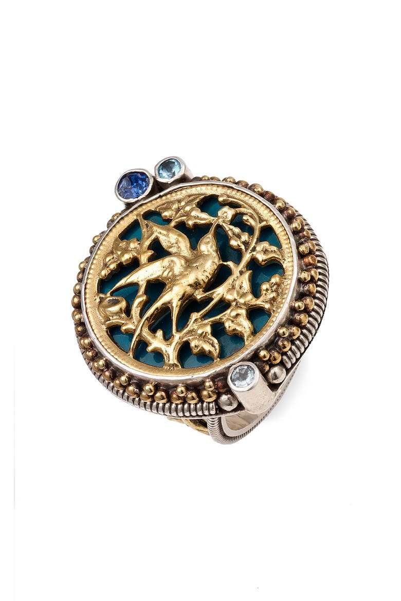 'Peacock Nectar' Ring, Main, color, PEACOCK NECTAR