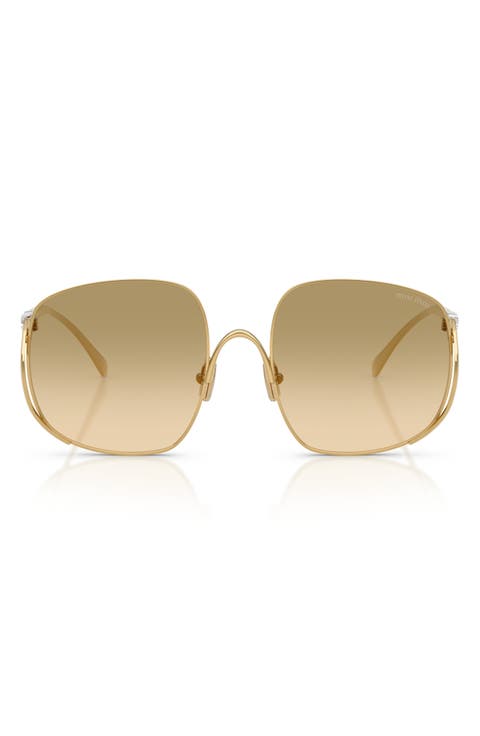 MU A57S 57mm Gradient Square Sunglasses