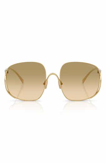 MU A57S 57mm Gradient Square Sunglasses