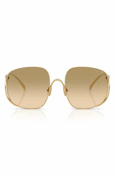MU A57S 57mm Gradient Square Sunglasses
