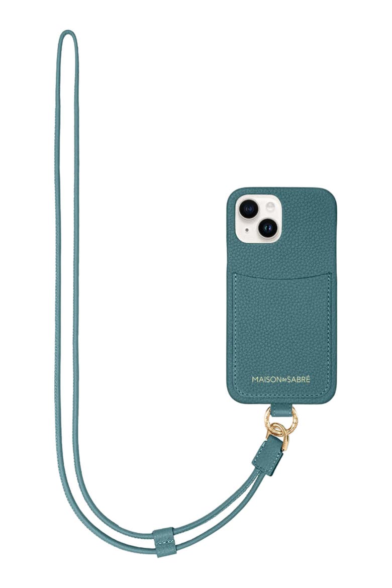 Sling Phone Case iPhone 15, Alternate, color, Bondi Blue