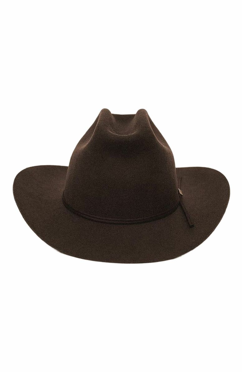 Two Roads Hat Co. Butler County Retro Western Hat, Alternate, color, Hickory