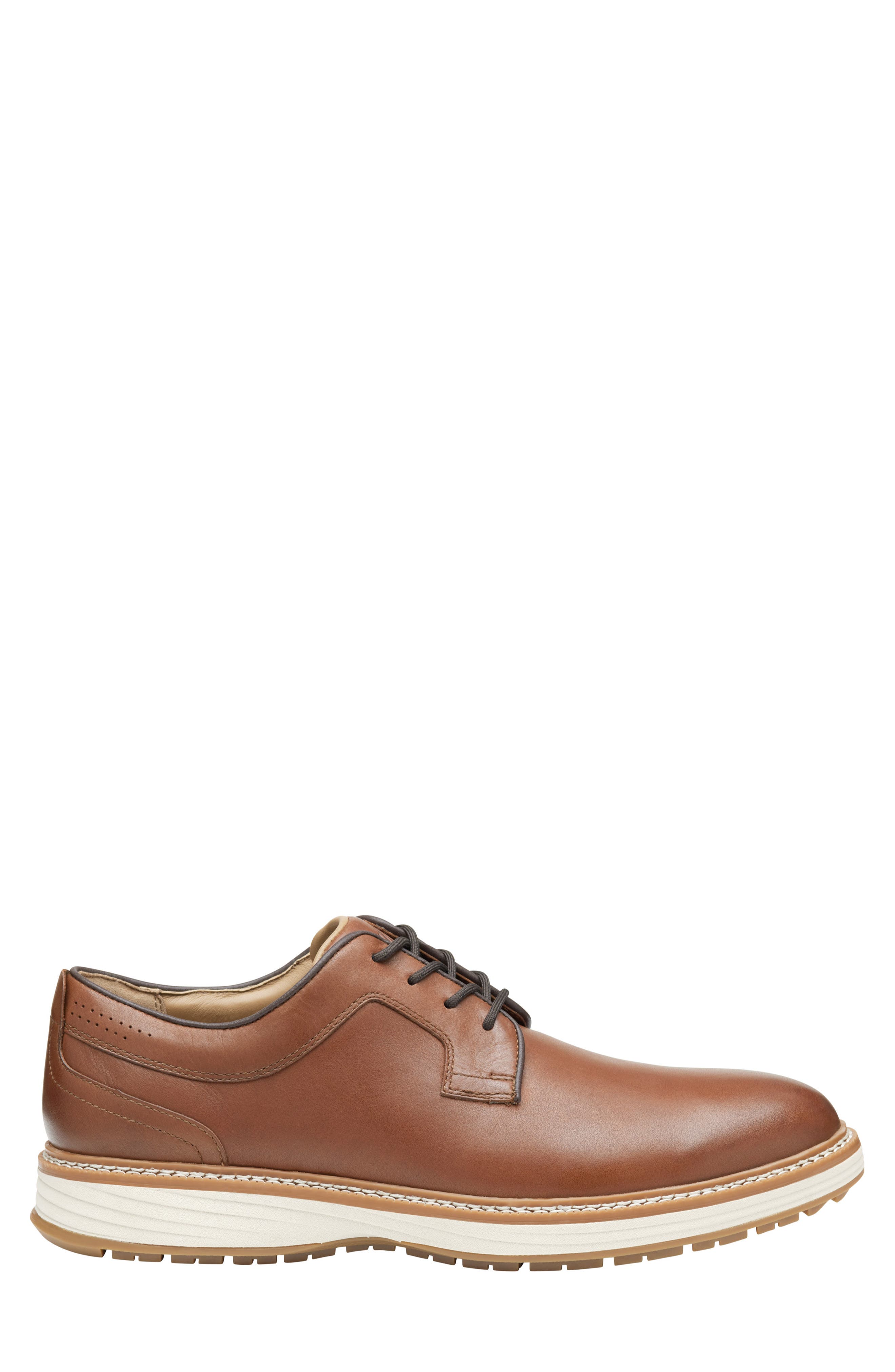 Upton GL1 Luxe Hybrid Waterproof Golf Shoe, Alternate, color, TAN FULL GRAIN