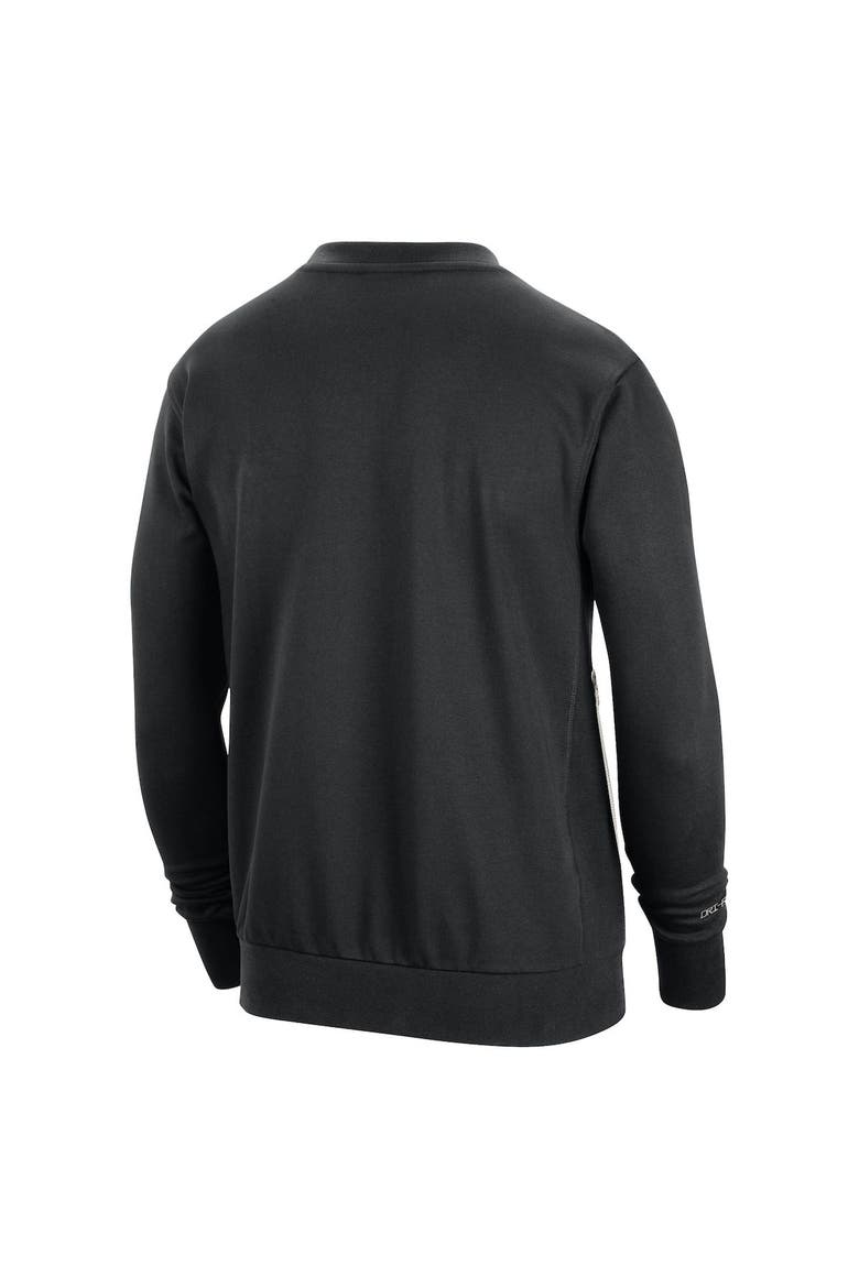 Men's Nike Black Chicago Bulls 2023/24 Authentic Standard Issue Travel Performance Pullover Sweatshirt, Alternate, color, Black