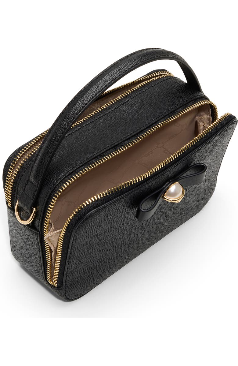 Ted Baker London Teena Faux Leather Top Handle Bag, Alternate, color, Black/ Black