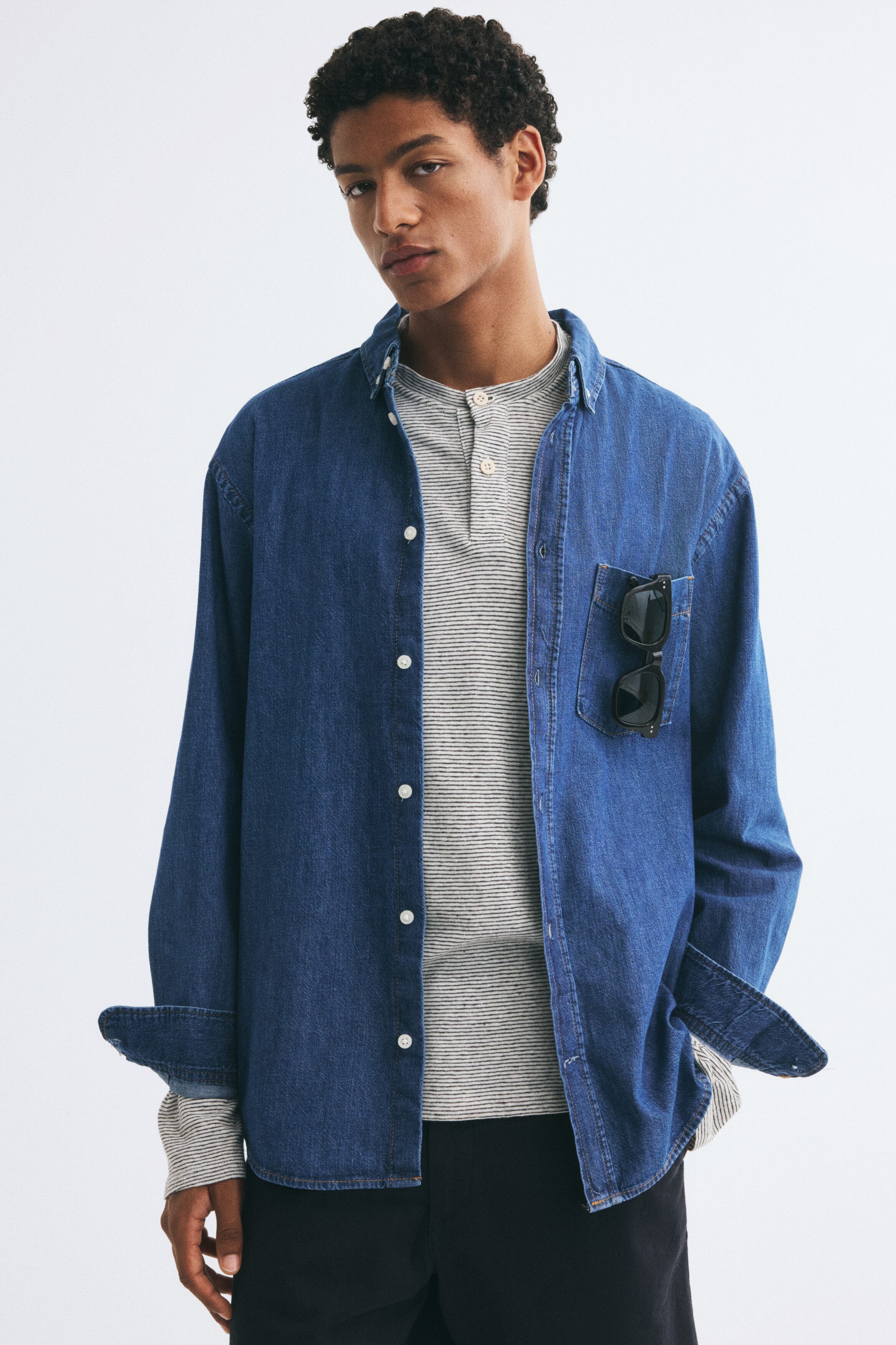 selected Dark denim blue