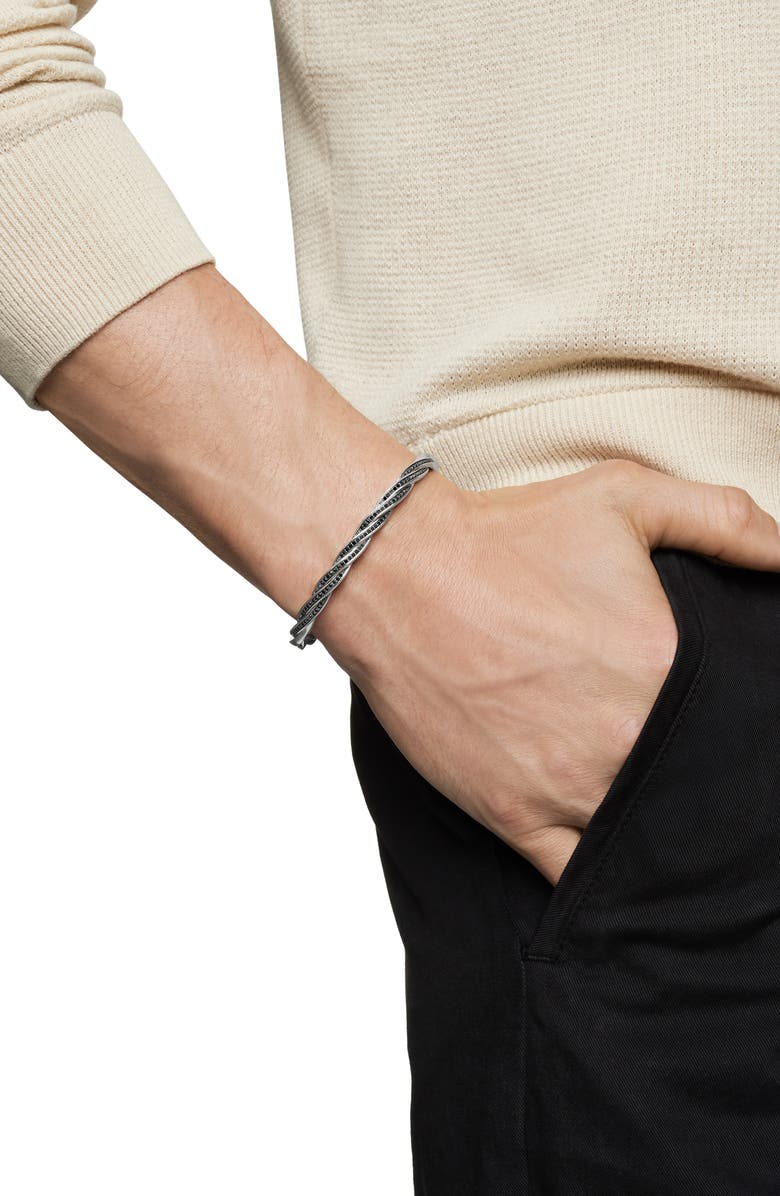 David Yurman Men's Twisted Cable Cuff Bracelet, Alternate, color, 