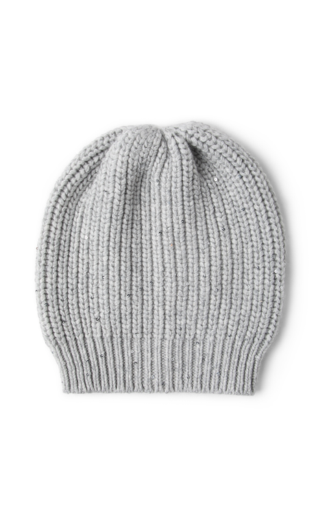 Cashmere and silk beanie