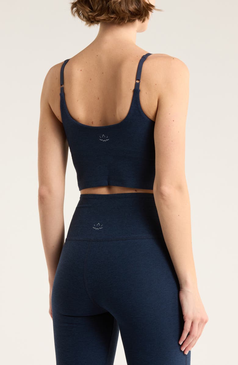 Beyond Yoga Shirred Crop Camisole, Alternate, color, Nocturnal Navy