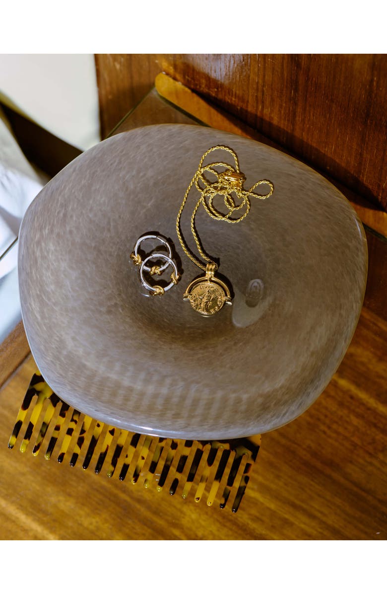 Missoma x Lucy Williams Small Knot Hoop Earrings, Alternate, color, Gold Plated/Silver Plated