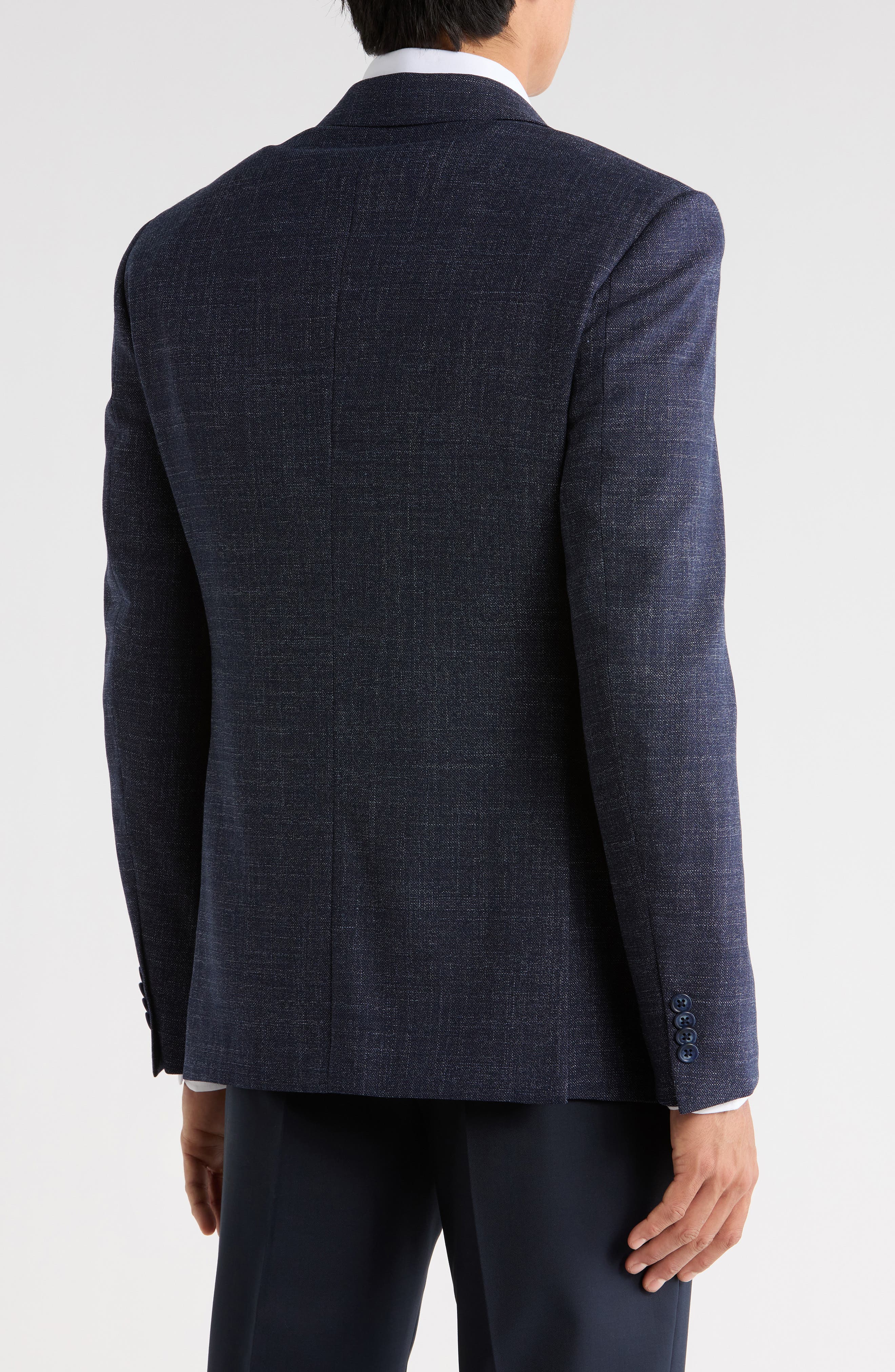 Neat Wool Blend Two-Button Sport Coat - image 2