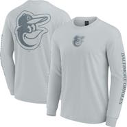 FANATICS Men's Fanatics Gray Baltimore Orioles Elements Strive Long Sleeve T-Shirt