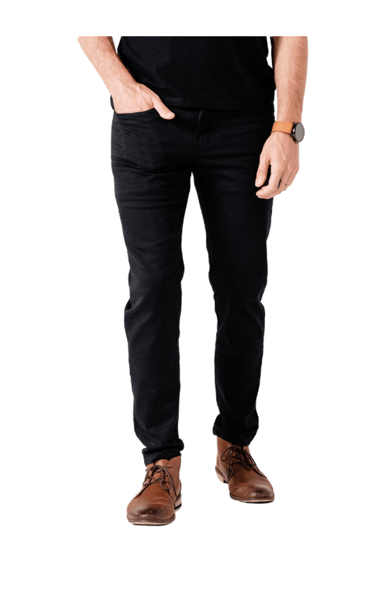 Slim Black Chino Pants, Main, color, Black