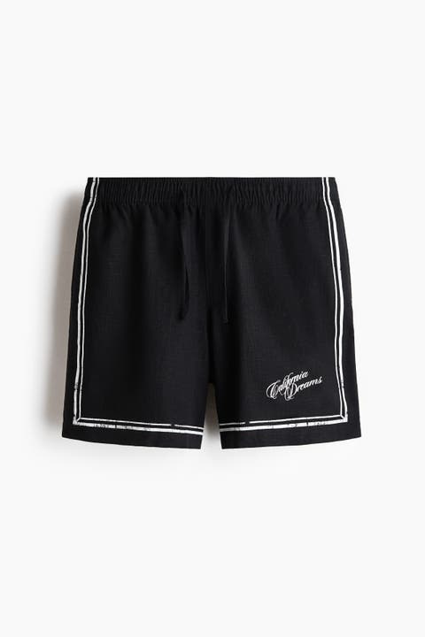 Loose Fit Printed Shorts